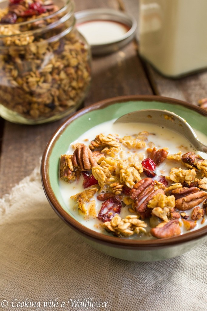 Pumpkin Pecan Maple Granola | Cooking with a Wallflower