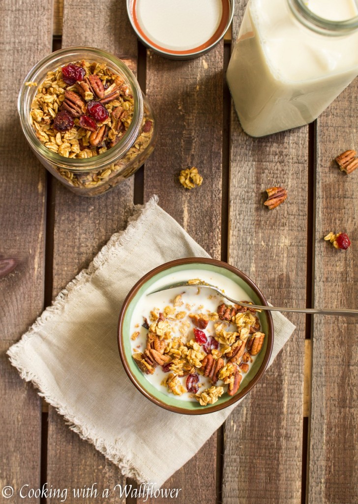 Pumpkin Pecan Maple Granola | Cooking with a Wallflower