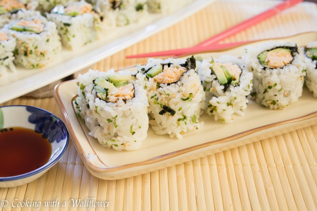 Spicy Chicken Sushi Roll | Cooking with a Wallflower