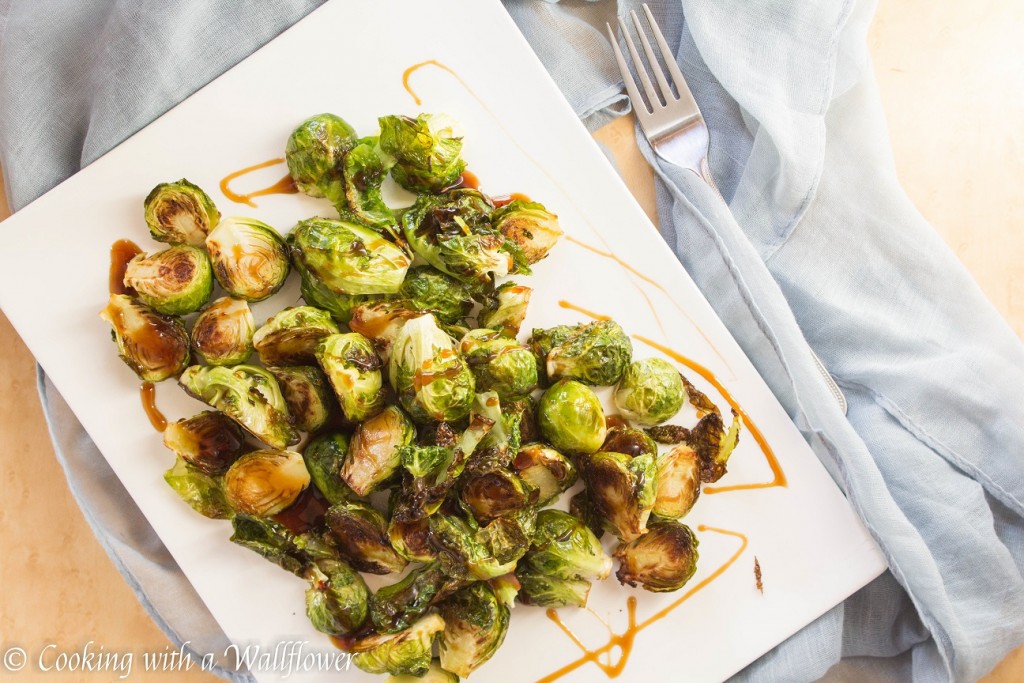 Teriyaki Glazed Roasted Brussels Sprouts | Cooking with a Wallflower