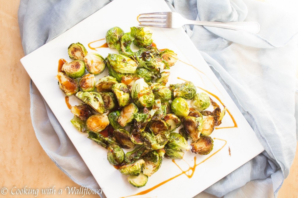 Teriyaki Glazed Roasted Brussels Sprouts | Cooking with a Wallflower