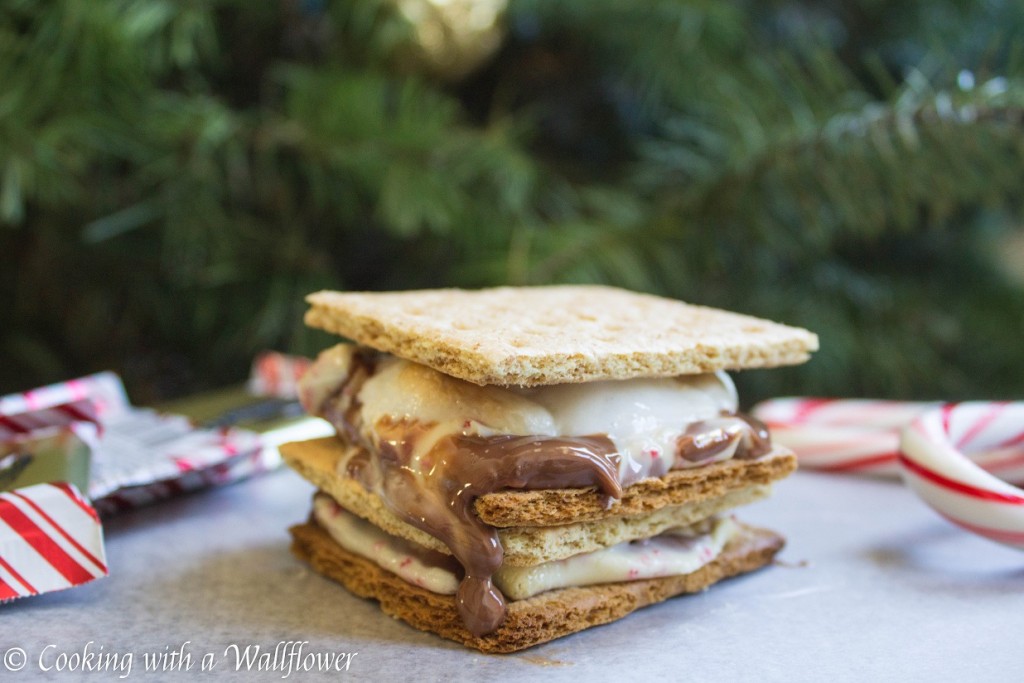 Peppermint Bark S'mores | Cooking with a Wallflower