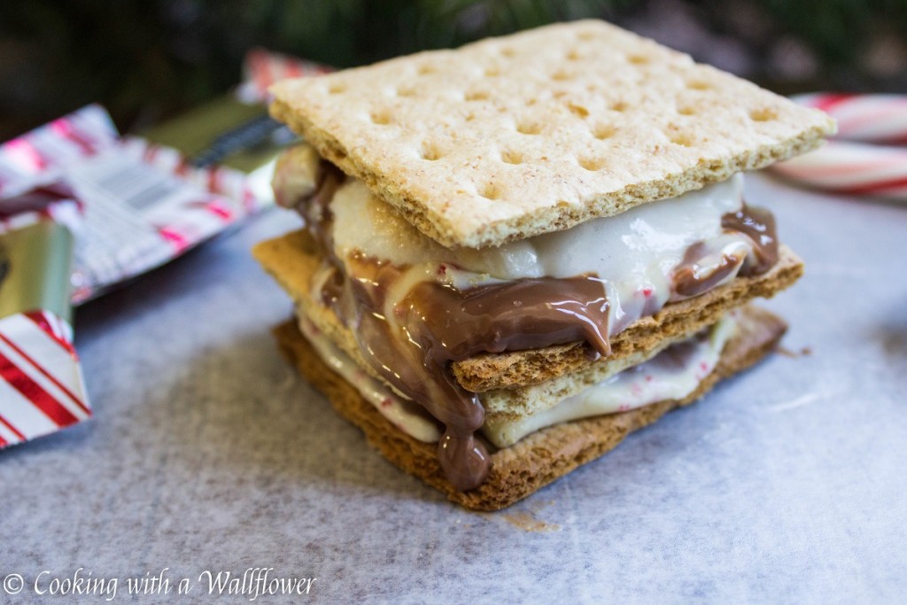 Peppermint Bark S'mores | Cooking with a Wallflower
