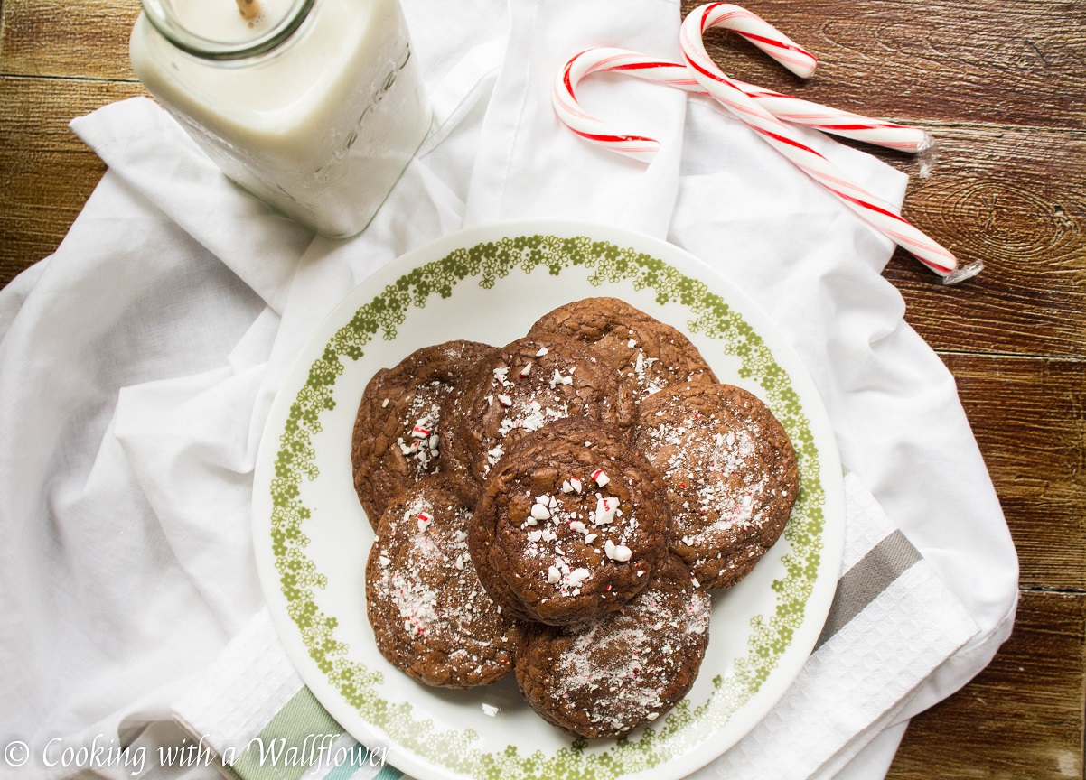 Peppermint Brownie Cookies