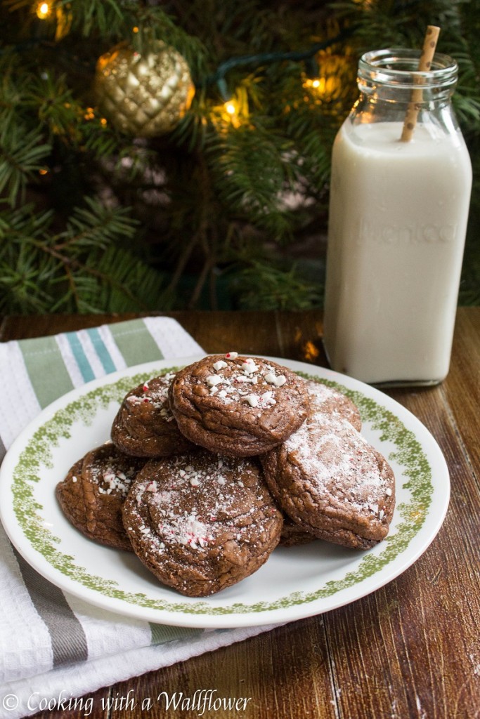 Peppermint Brownie Cookies | Cooking with a Wallflower