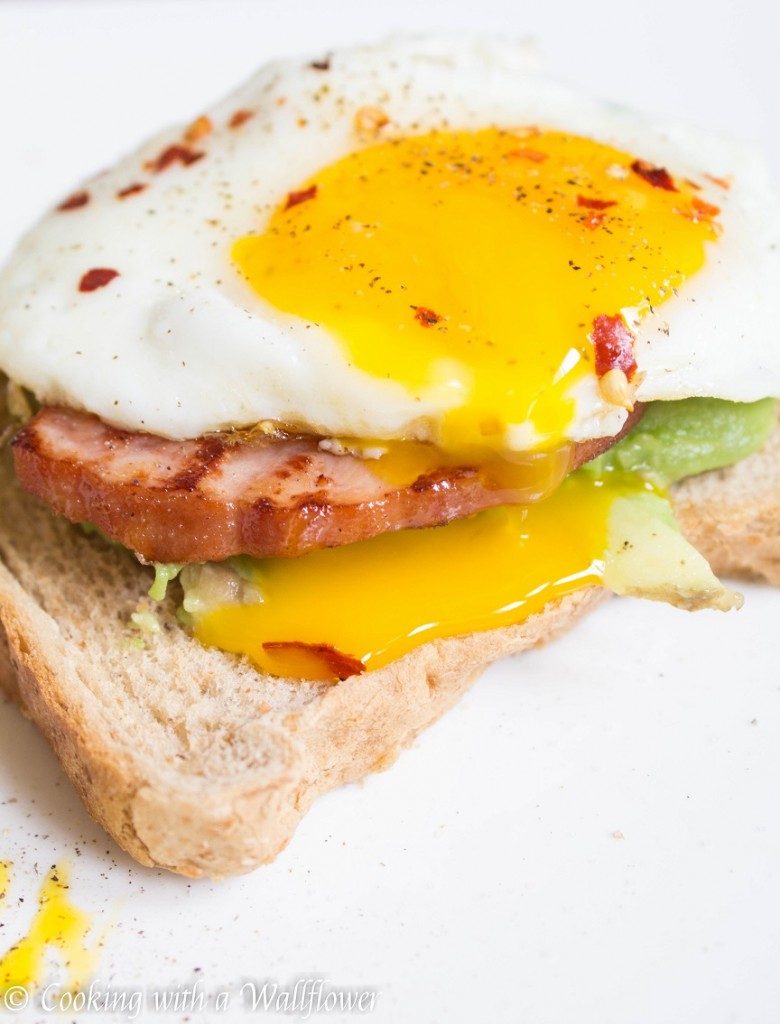Avocado Toast with Sunny Side Egg and Ham | Cooking with a Wallflower