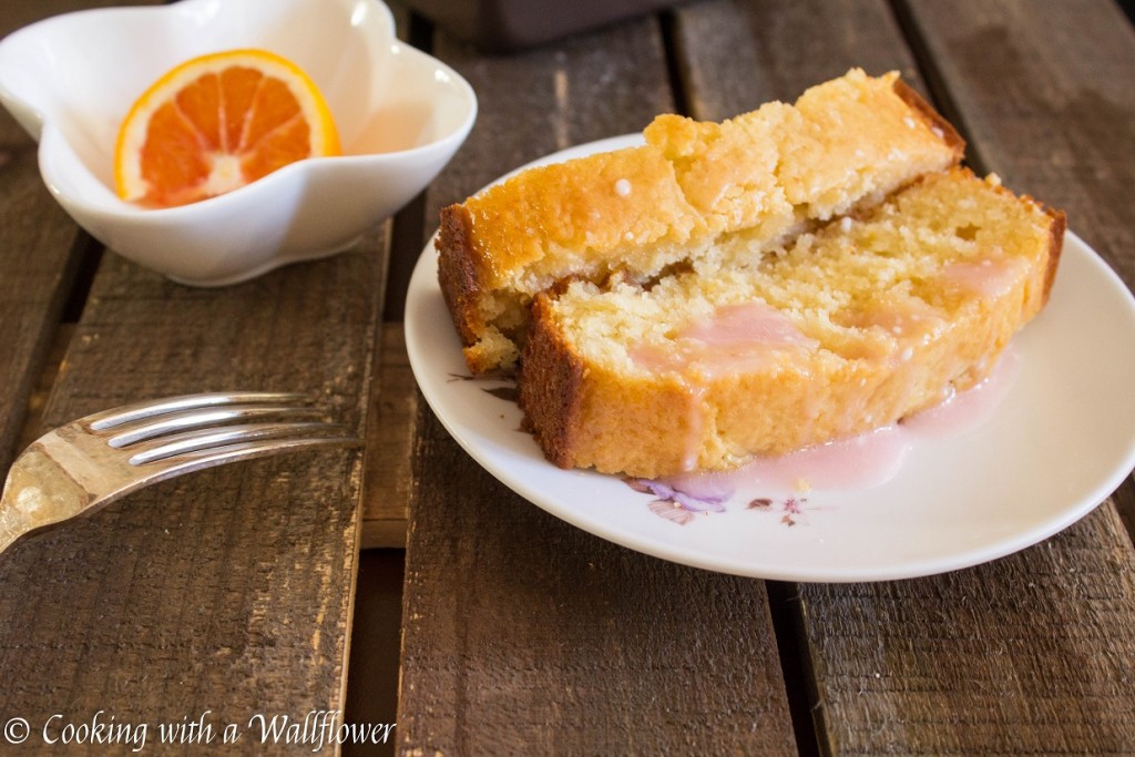 Meyer Lemon Loaf with Blood Orange Glaze | Cooking with a Wallflower