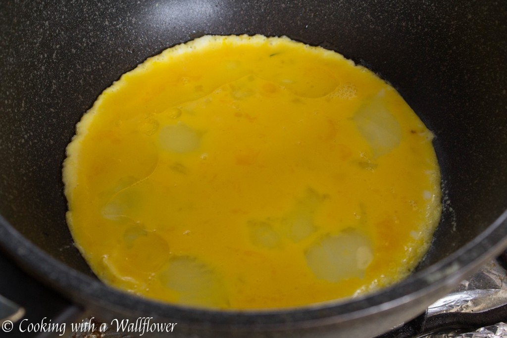 Broccolini and Mushroom Cheddar Omelet | Cooking with a Wallflower