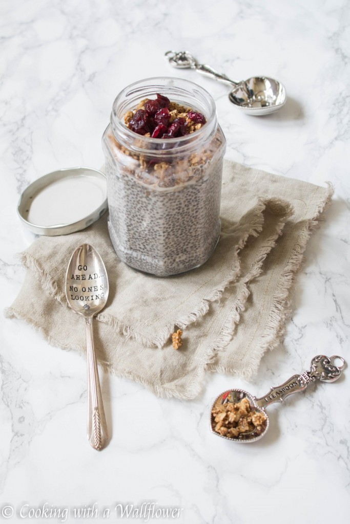 Vanilla Chia Pudding with Granola | Cooking with a Wallflower