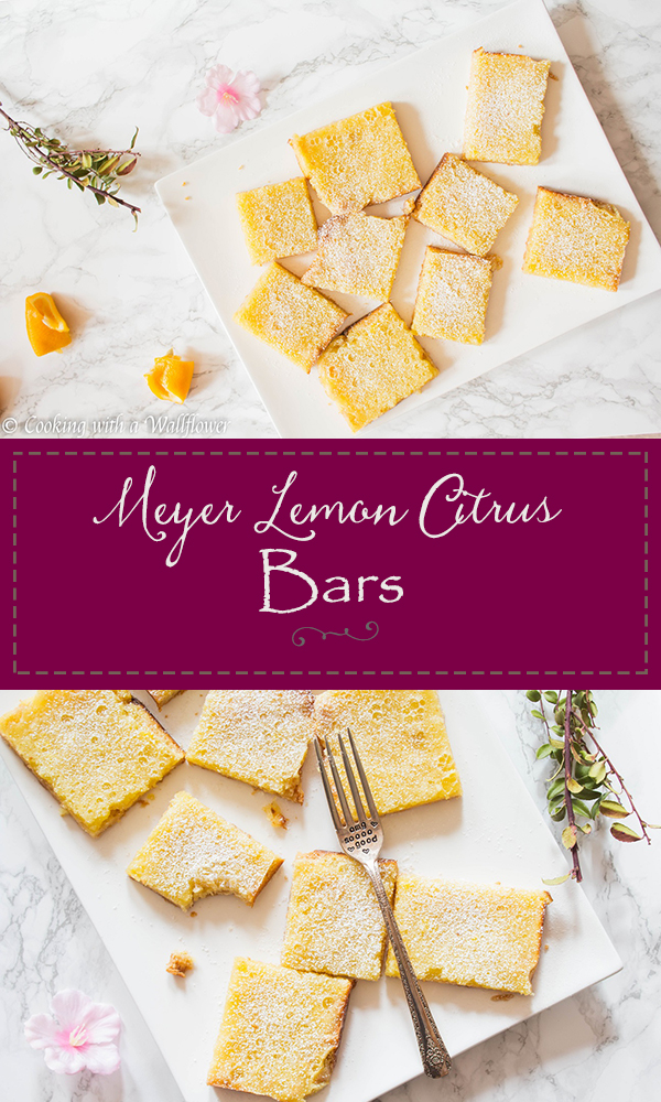Meyer Lemon Citrus Bars | Cooking with a Wallflower