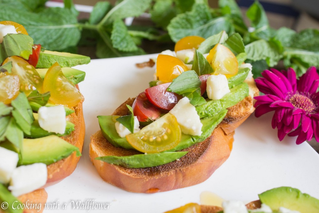 Caprese Avocado Toast | Cooking with a Wallflower