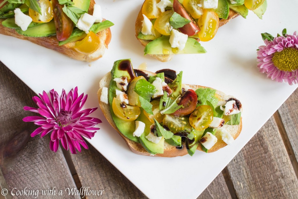 Caprese Avocado Toast | Cooking with a Wallflower