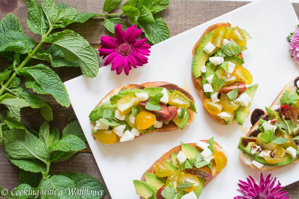 Caprese Avocado Toast | Cooking with a Wallflower