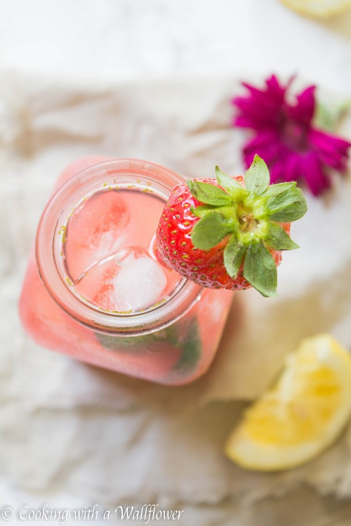 Strawberry Watermelon Mint Lemonade | Cooking with a Wallflower