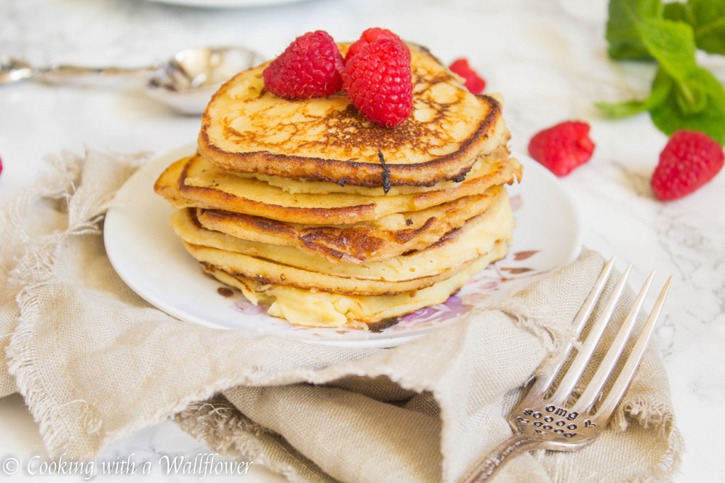 Meyer Lemon Ricotta Pancakes | Cooking with a Wallflower