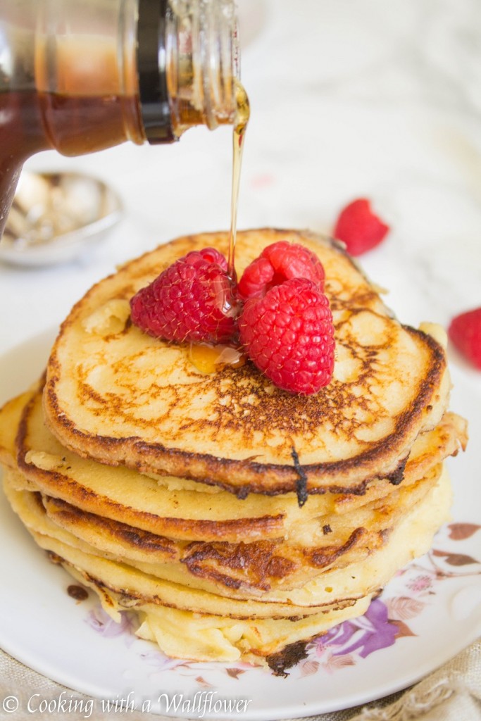 Meyer Lemon Ricotta Pancakes | Cooking with a Wallflower