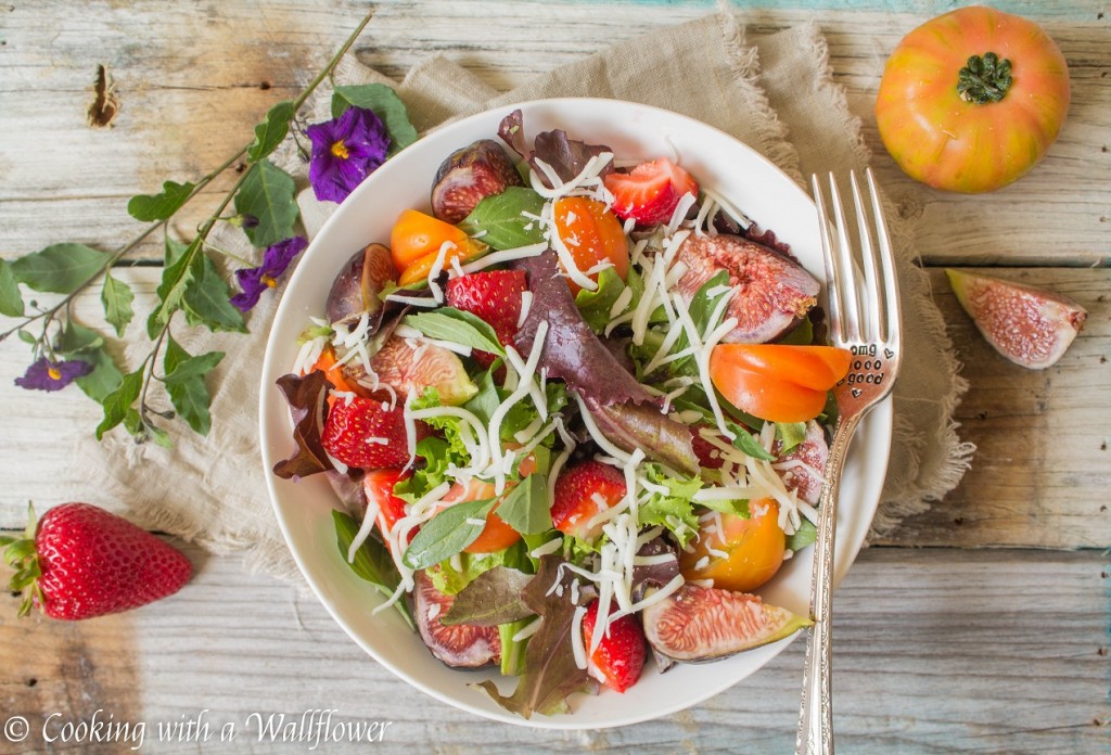 Strawberry Fig Caprese Salad | Cooking with a Wallflower