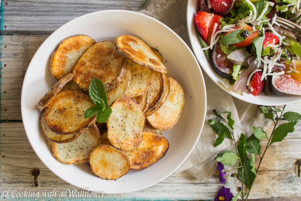 Baked Sea Salt and Pepper Potato Chips | Cooking with a Wallflower