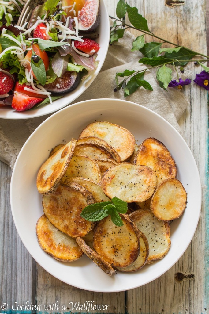 Baked Sea Salt and Pepper Potato Chips | Cooking with a Wallflower