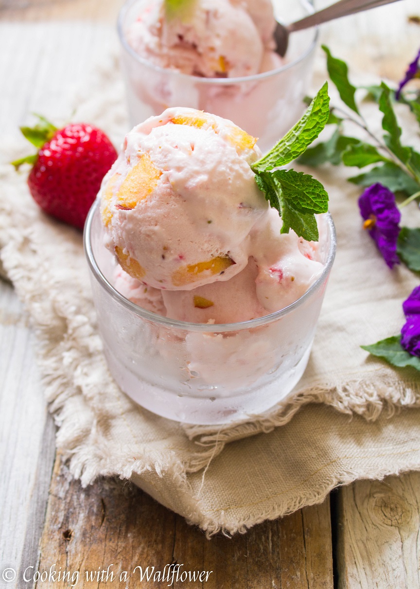 No-Churn Peach Ice Cream Recipe