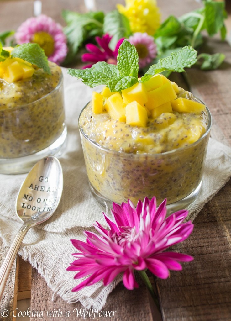 Overnight Mango Chia Pudding | Cooking with a Wallflower