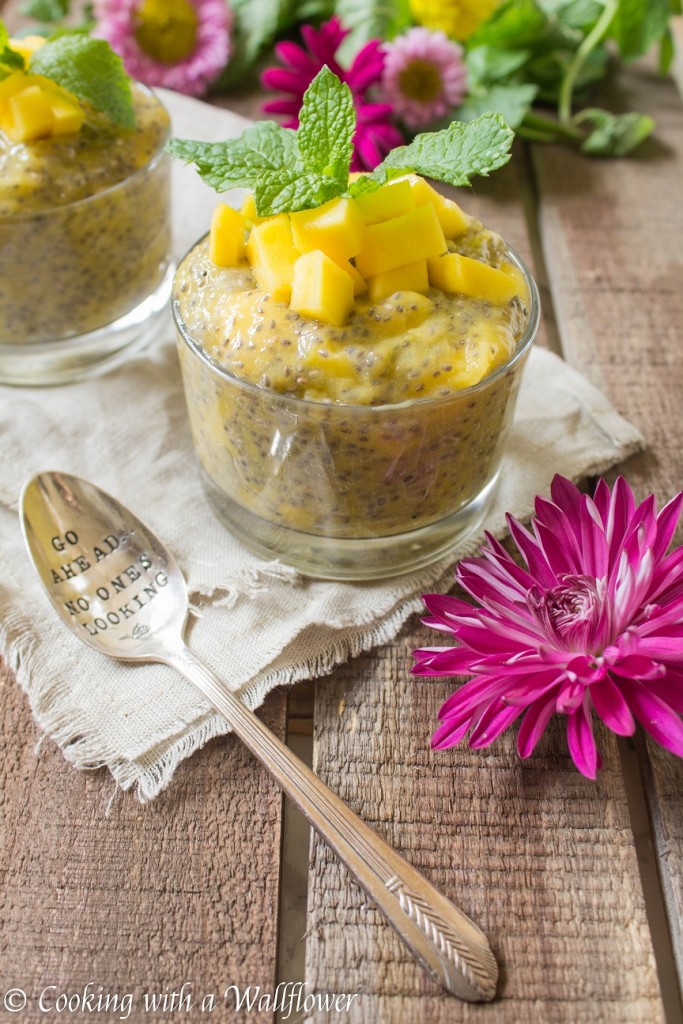 Overnight Mango Chia Pudding | Cooking with a Wallflower