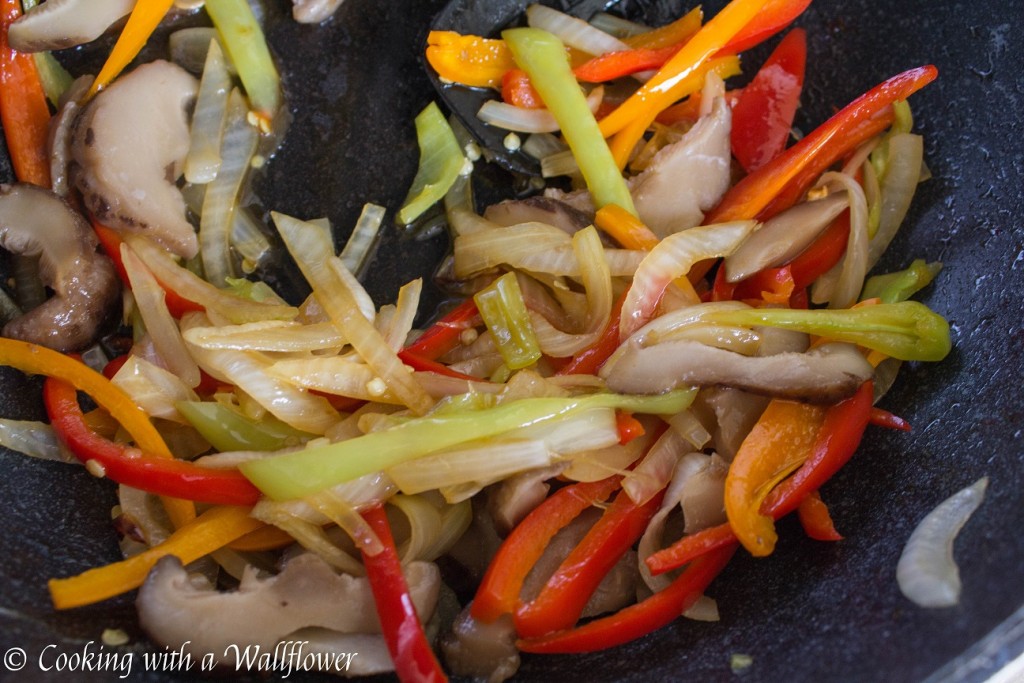 Spicy Korean Glass Noodles with Sweet Peppers and Shiitake Mushrooms | Cooking with a Wallflower