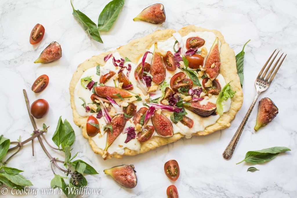 Fig Caprese Flatbread | Cooking with a Wallflower