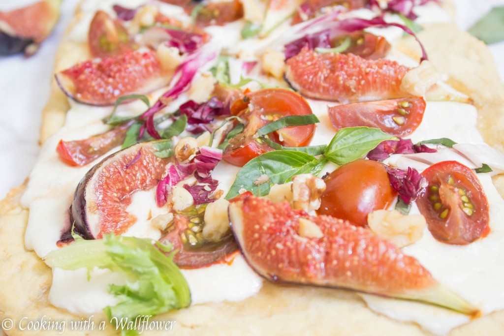 Fig Caprese Flatbread | Cooking with a Wallflower