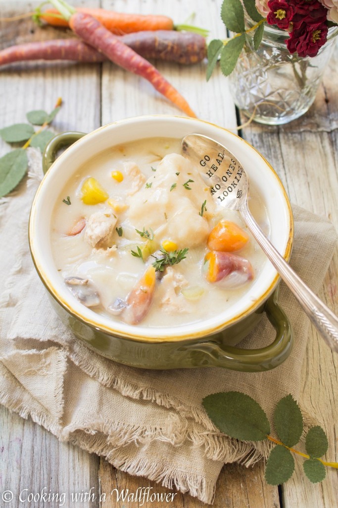 Leftover Turkey and Dumpling Soup | Cooking with a Wallflower