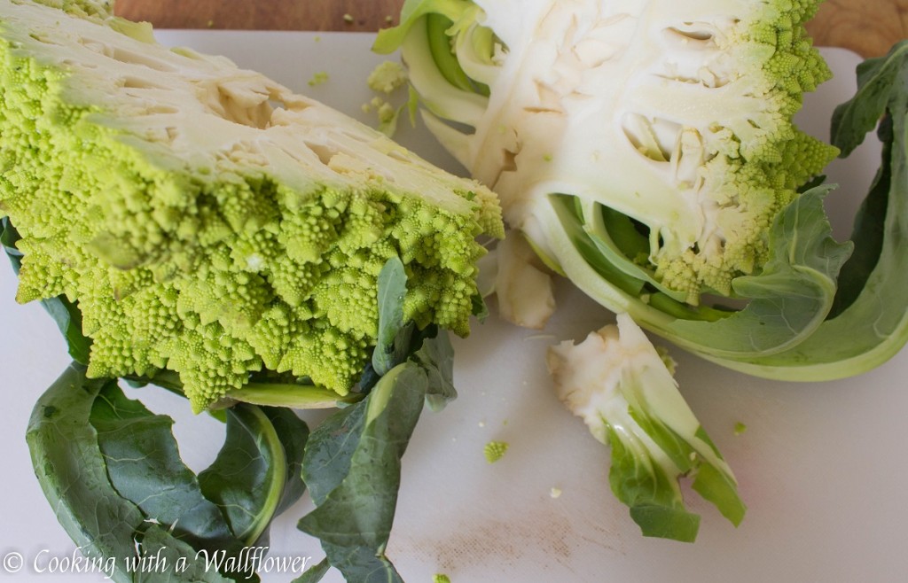 Roasted Garlic Romanesco with Fresh Herbs | Cooking with a Wallflower