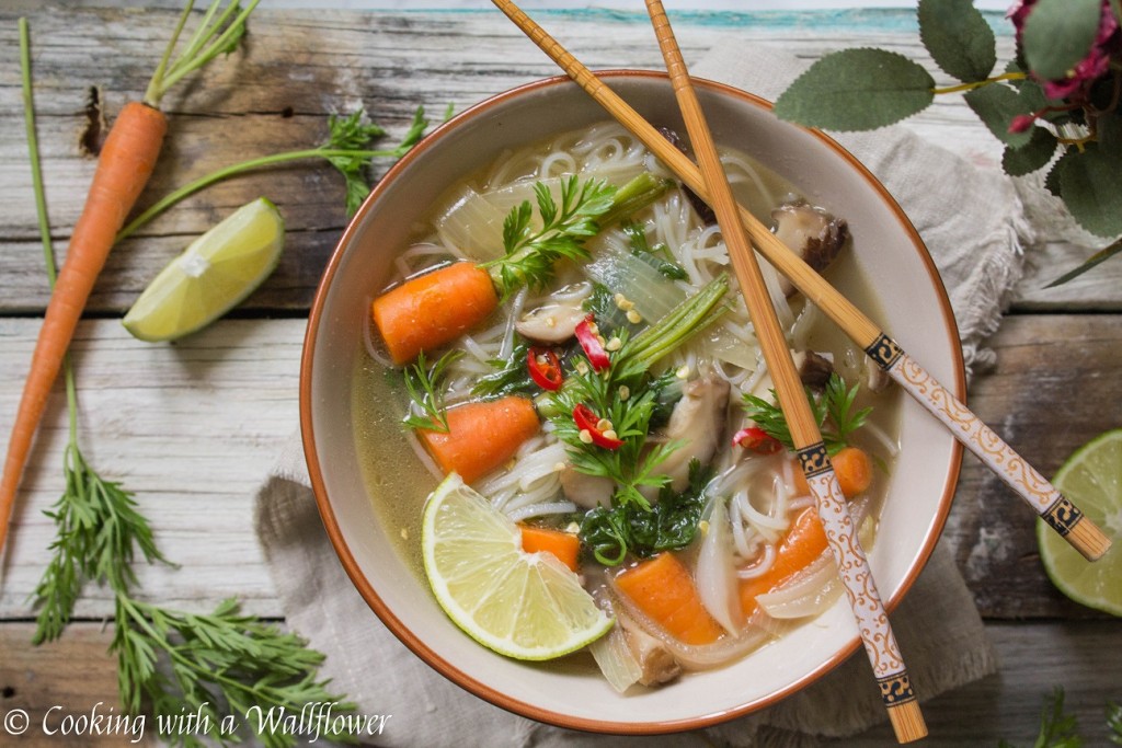 Asian Chicken Noodle Soup | Cooking with a Wallflower