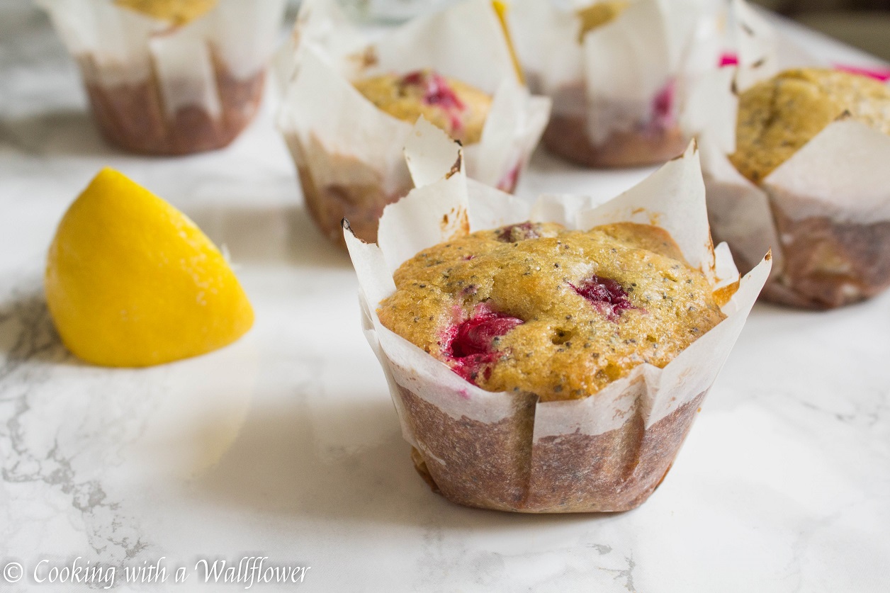 Cranberry Lemon Poppy Seed Muffins