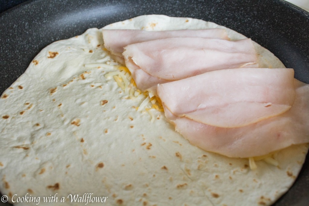 Scrambled Eggs Turkey Breakfast Quesadillas | Cooking with a Wallflower