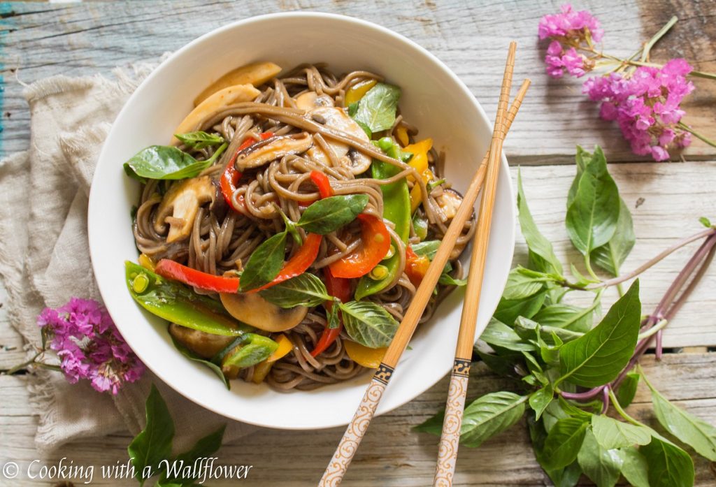 Mixed Vegetable Soba Noodle | Cooking with a Wallflower