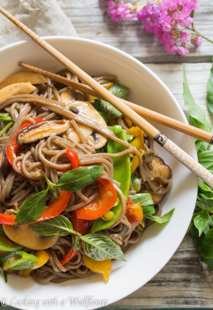 Mixed Vegetable Soba Noodle | Cooking with a Wallflower