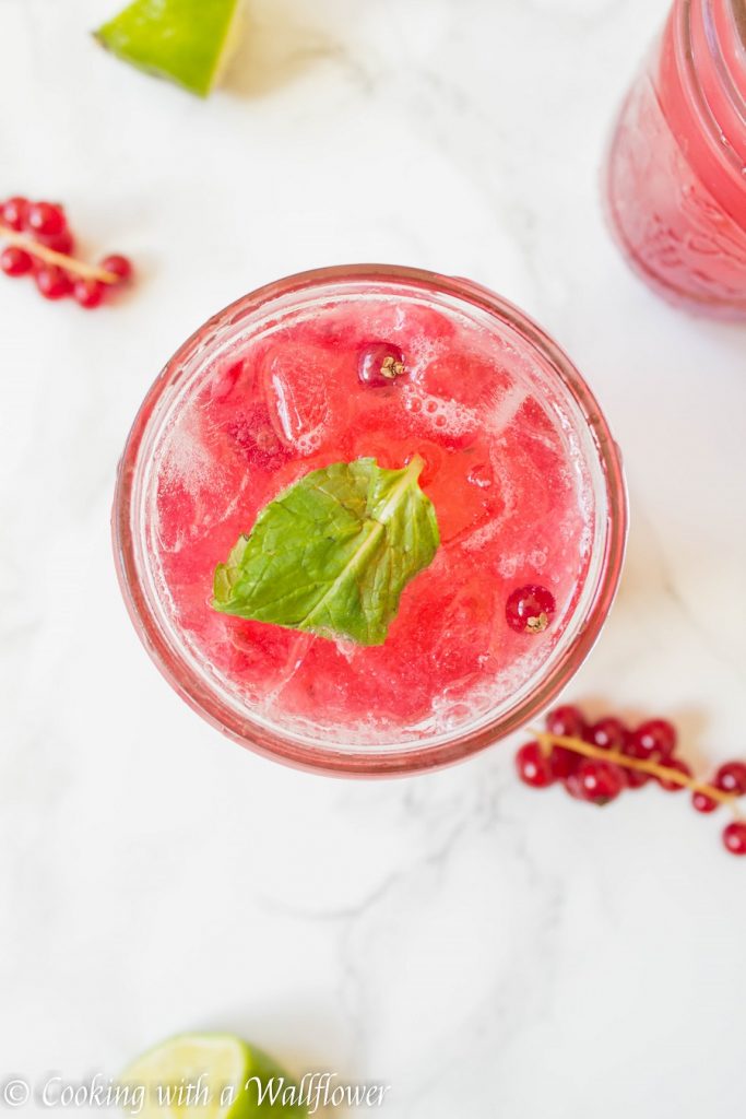 Red Currant Lime Soda | Cooking with a Wallflower