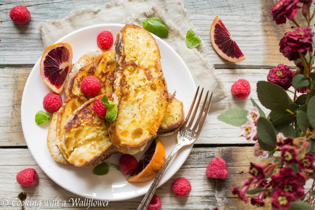 Honey Vanilla Whipped Cream Cheese Stuffed French Toast | Cooking with a Wallflower