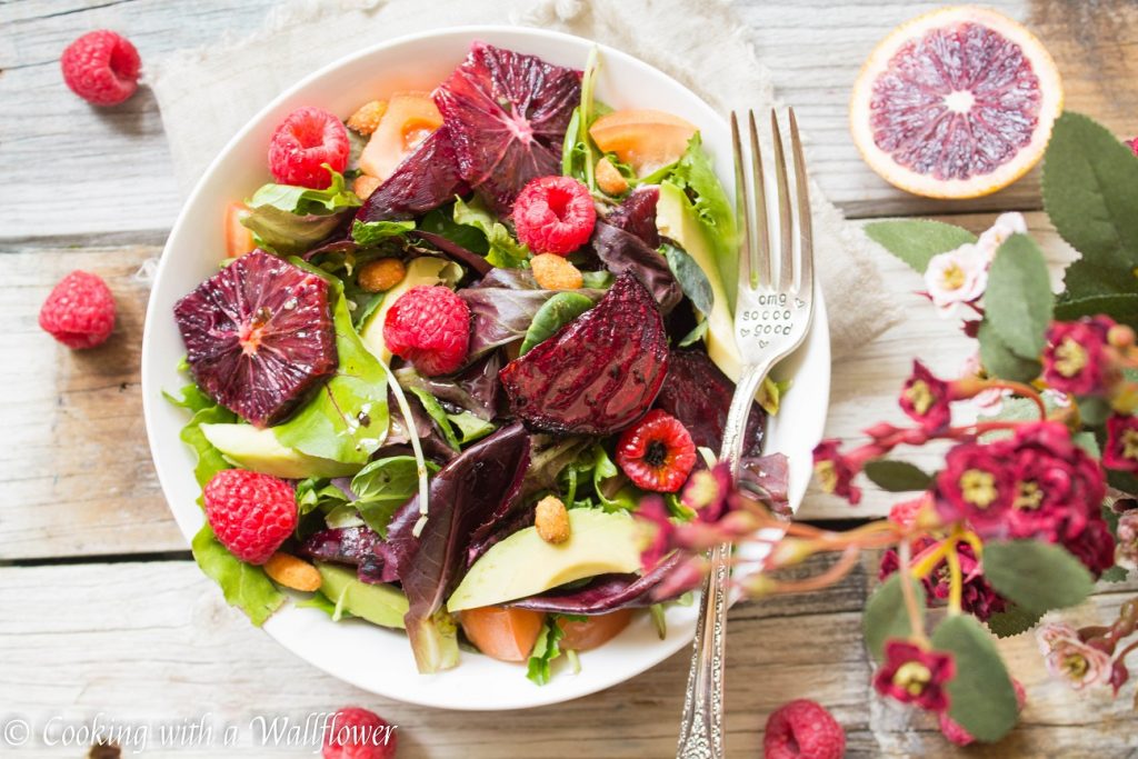 Roasted Beet Salad with Blood Orange Balsamic Vinaigrette | Cooking with a Wallflower