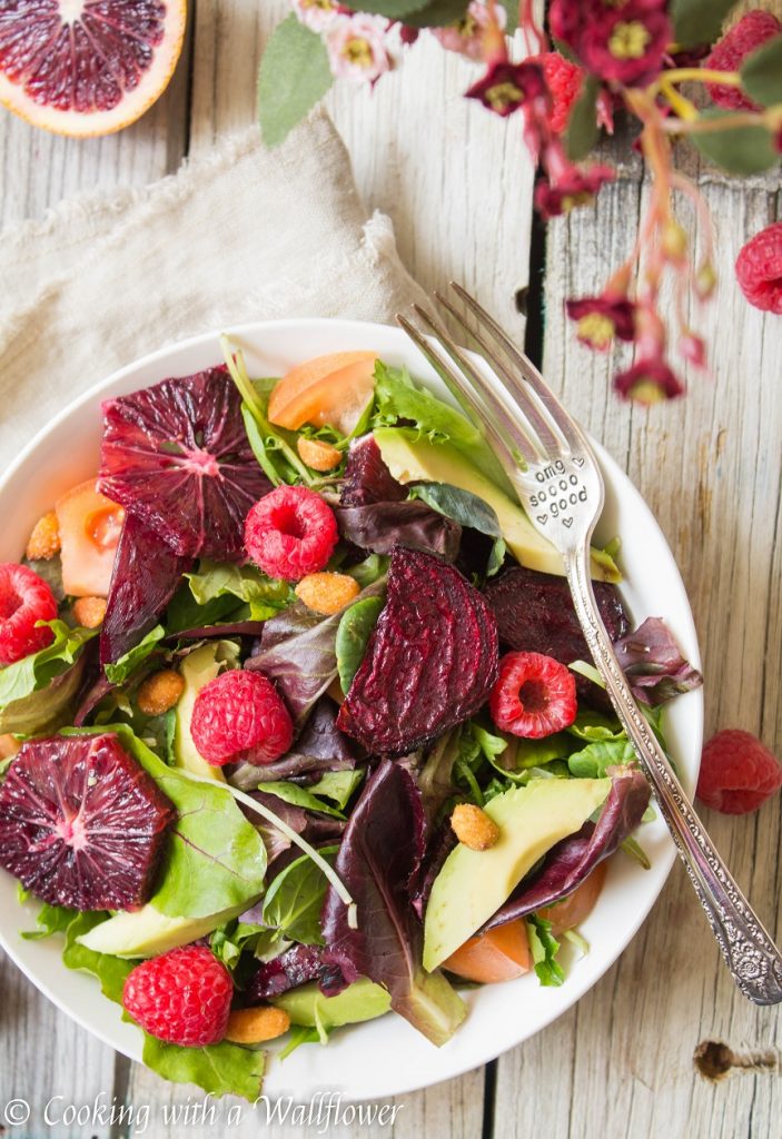 Roasted Beet Salad with Blood Orange Balsamic Vinaigrette | Cooking with a Wallflower