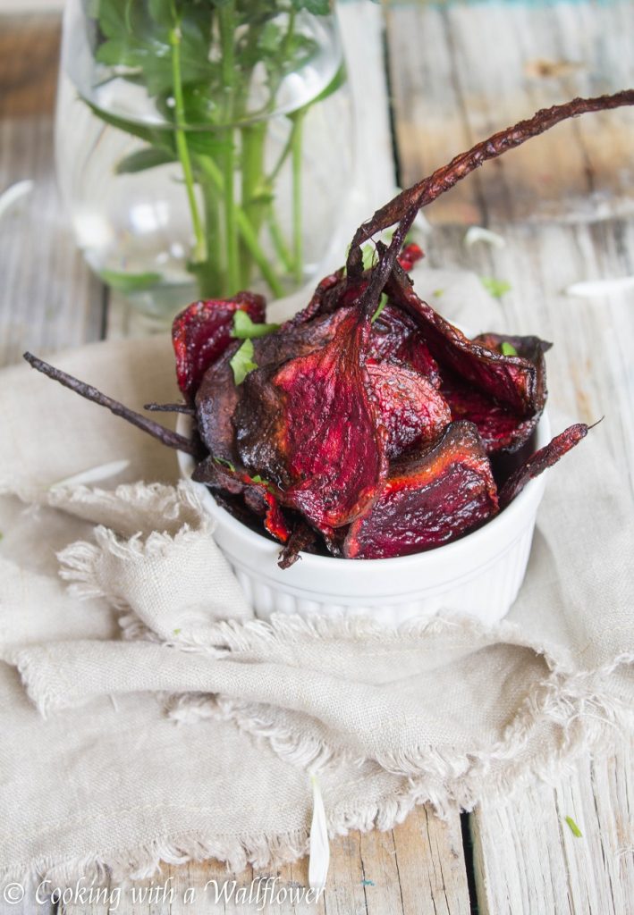 Baked Sea Salt and Pepper Beet Chips | Cooking with a Wallflower