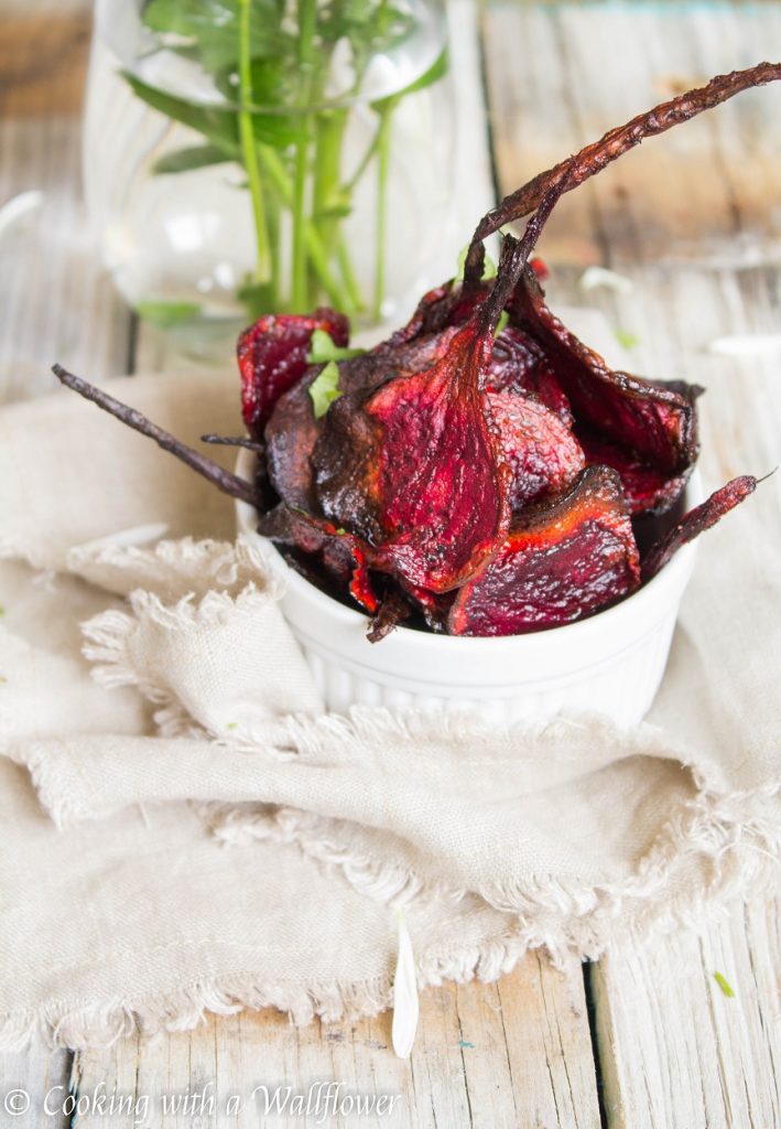 Baked Sea Salt and Pepper Beet Chips | Cooking with a Wallflower
