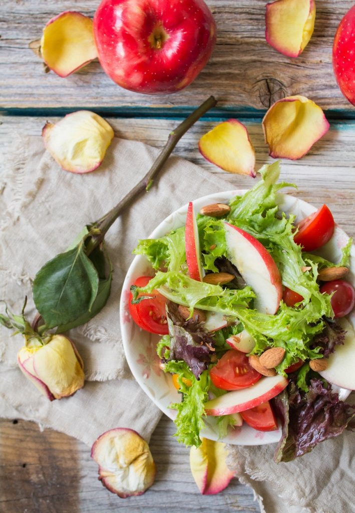 Autumn Apple Salad with Maple Balsamic Vinaigrette | Cooking with a Wallflower