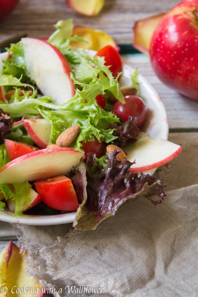 Autumn Apple Salad with Maple Balsamic Vinaigrette | Cooking with a Wallflower
