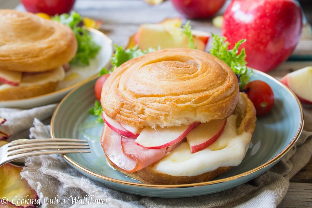 Honey Apple Ham Croissant Melts | Cooking with a Wallflower