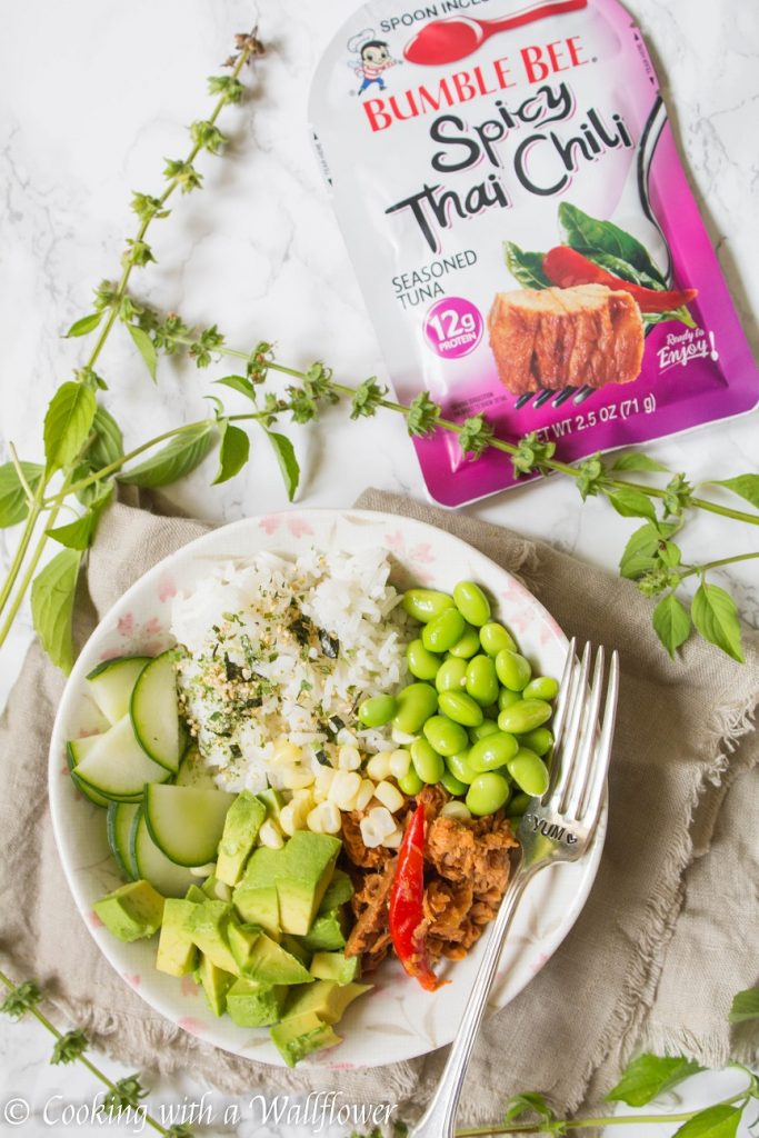 Spicy Thai Chili Tuna Poke Bowl | Cooking with a Wallflower