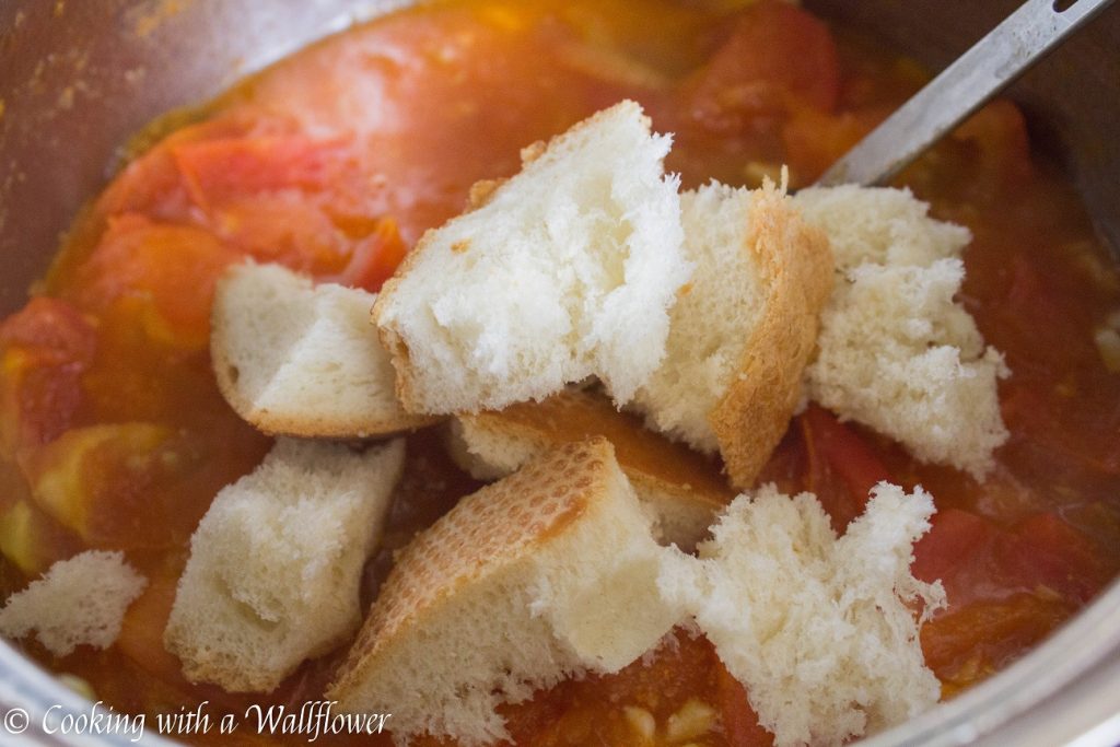 Tuscan Tomato Basil and Bread Soup | Cooking with a Wallflower