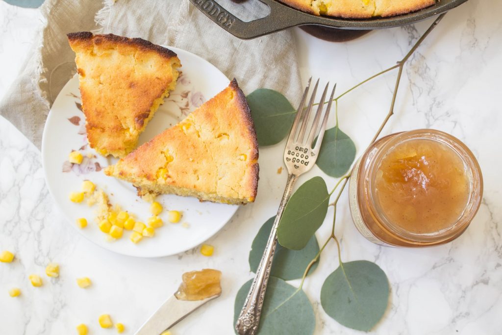 Cast Iron Skillet Honey Maple Cornbread | Cooking with a Wallflower