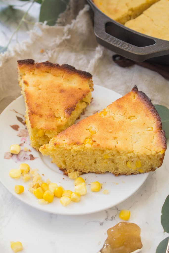 Cast Iron Skillet Honey Maple Cornbread | Cooking with a Wallflower