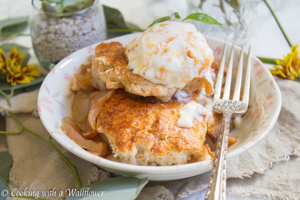 Apple Cobbler à la Mode | Cooking with a Wallflower